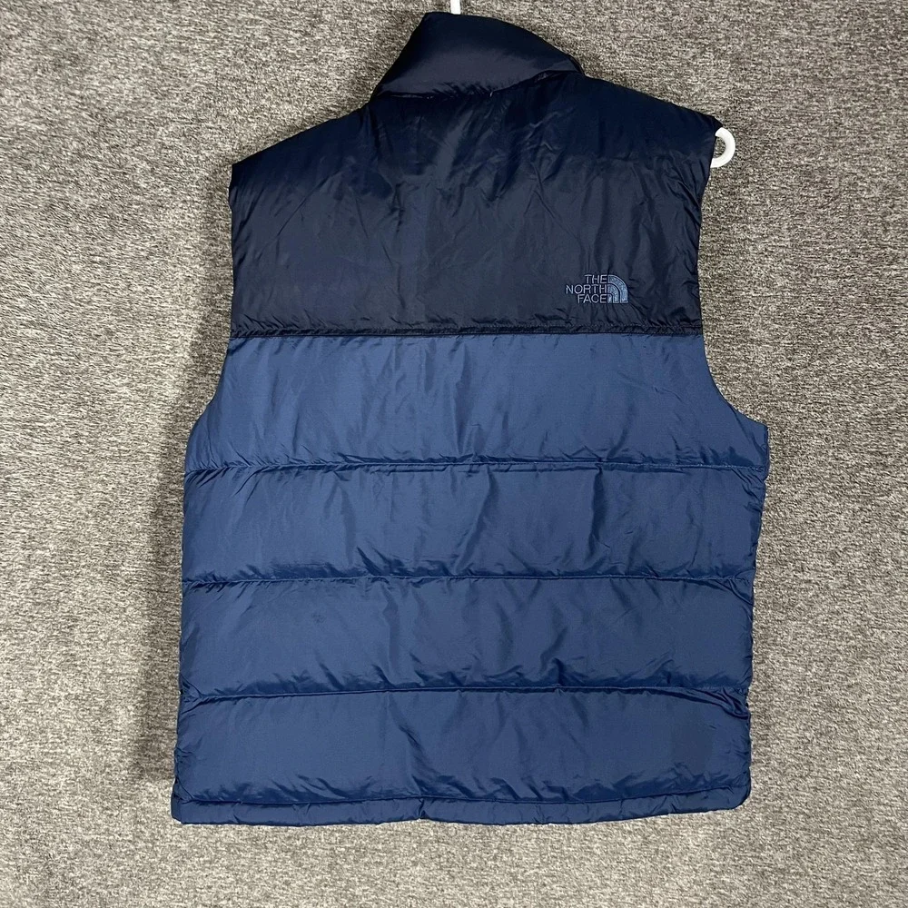 The‎ North Face Vest Mens Small Blue 700 Fill Down Puffer Insulated Zip Pockets